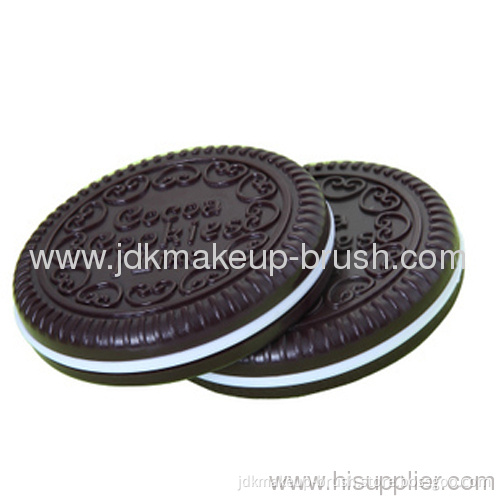 Cocoa Cookies Shape Cosmetic Mirror With Comb 